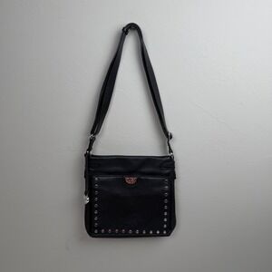 Brighton f710077 Black Leather Shoulder Bag Purse